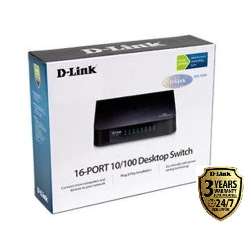 16-Port Fast Ethernet Desktop Switch DES1016A